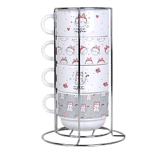 Arquivo Torre de Xícaras Gatos