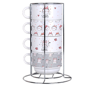 Arquivo Torre de Xícaras Gatos