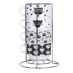 Arquivo Torre de Xícaras Gatos 3