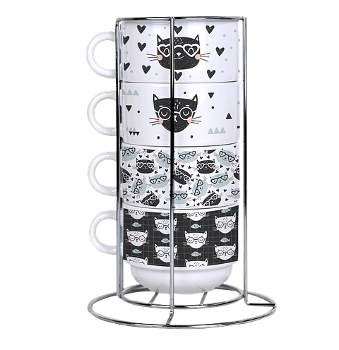 Arquivo Torre de Xícaras Gatos 3