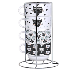 Arquivo Torre de Xícaras Gatos 3