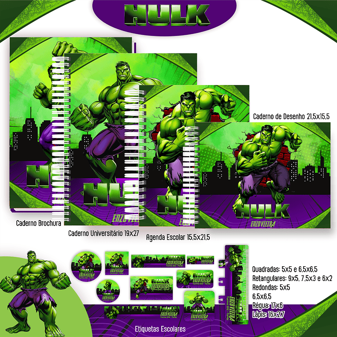 Arquivo Escolar Hulk - Pamella 1