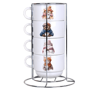 Arquivo Torre de Xícaras Gatos 7