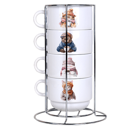 Arquivo Torre de Xícaras Gatos 7 1