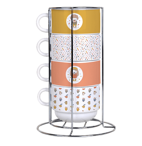 Arquivo Torre de Xícaras Menino e Menina