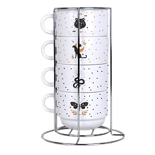 Arquivo Torre de Xícaras Mistico Sol e Lua Borboletas 2