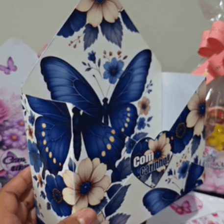 Arquivo Combo Caixa Envelope Florais 1