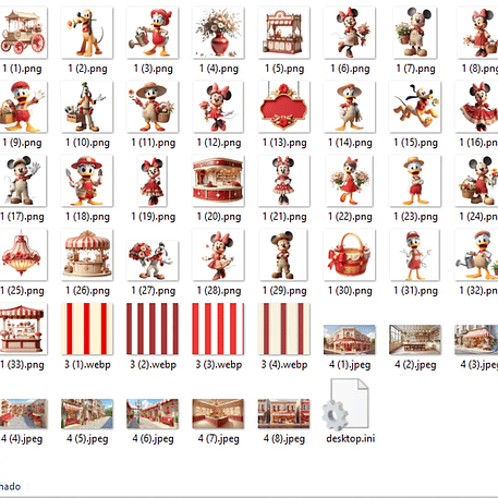 Kit Digital Turma do Mickey Floricultura 2