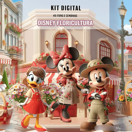 Kit Digital Turma do Mickey Floricultura 1