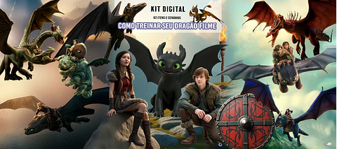 Kit Digital Como Treinar o Seu Dragão 