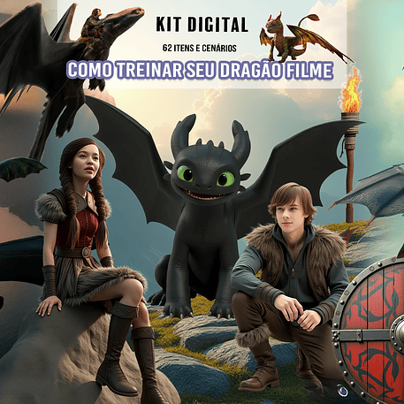 Kit Digital Como Treinar o Seu Dragão  1