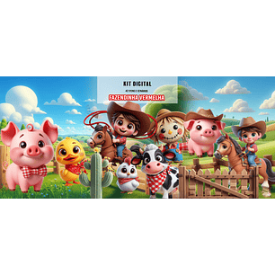 Kit Digital Fazendinha Vermelha