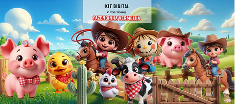 Kit Digital Fazendinha Vermelha