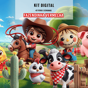 Kit Digital Fazendinha Vermelha