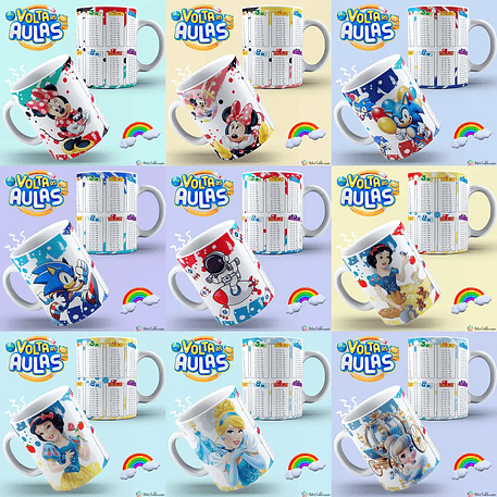 Arquivo Caneca Tabuada Volta as aulas - Sublimação Juliana 1