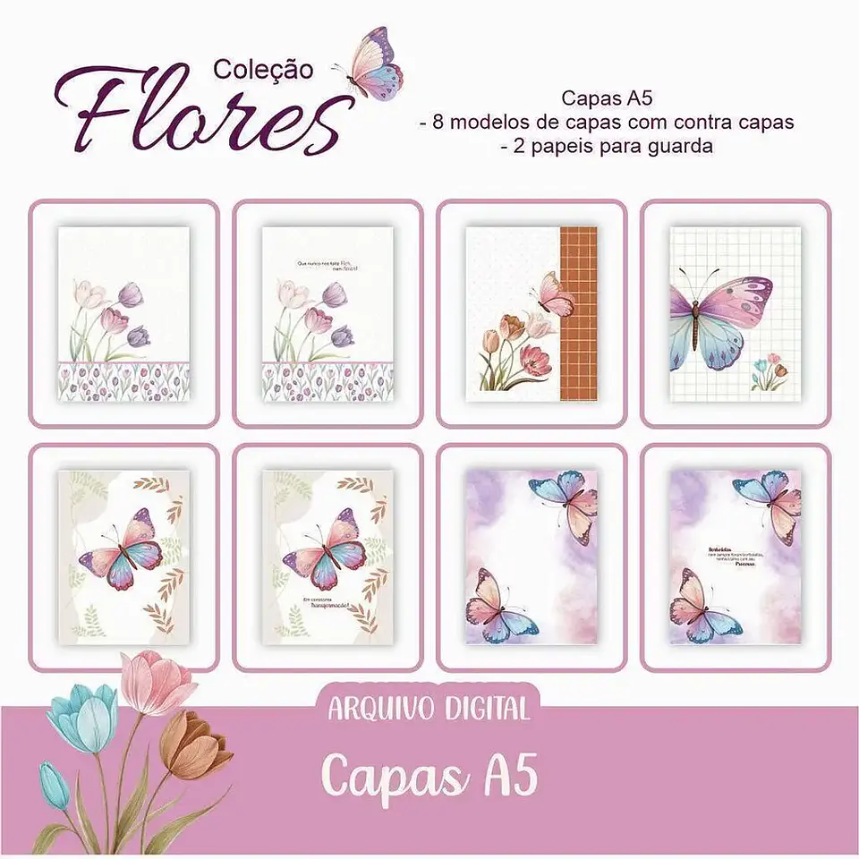 Arquivo Combo Completo Coleção Flores  2
