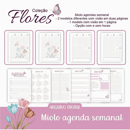 Arquivo Combo Completo Coleção Flores  3