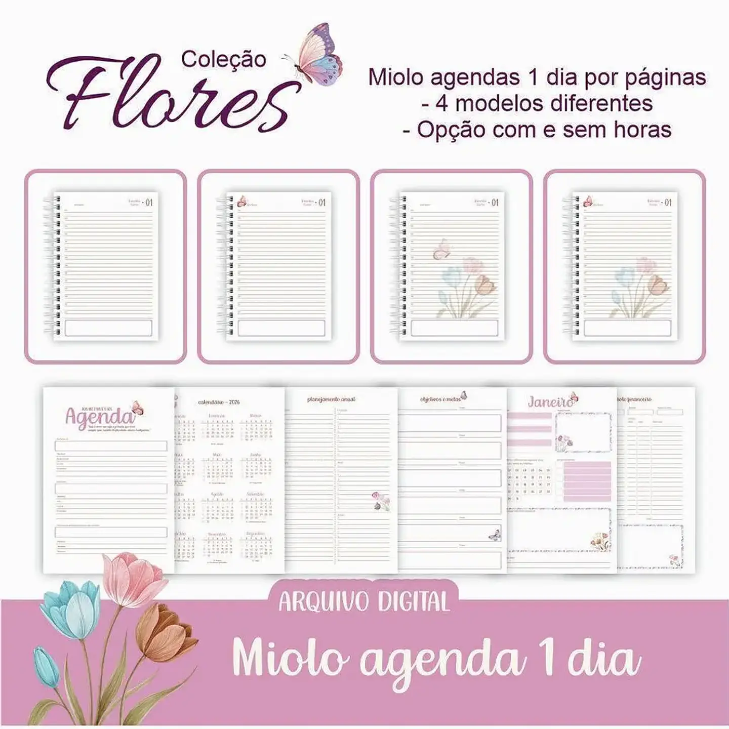 Arquivo Combo Completo Coleção Flores  4