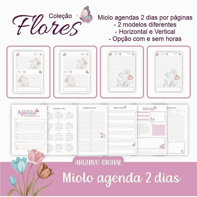 Arquivo Combo Completo Coleção Flores  5
