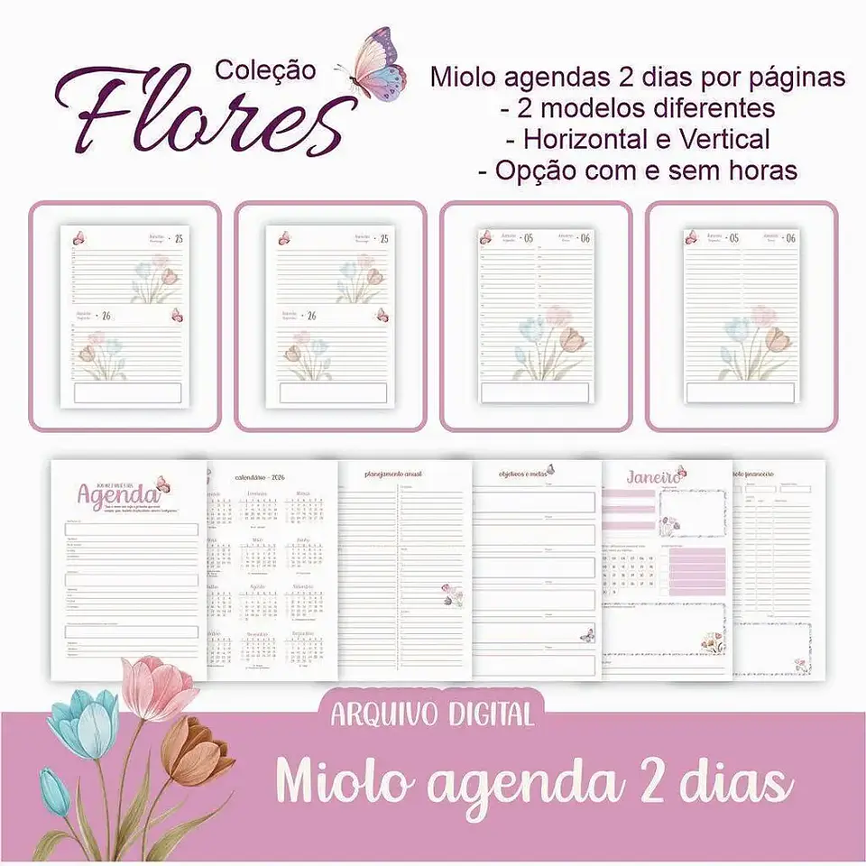 Arquivo Combo Completo Coleção Flores  5