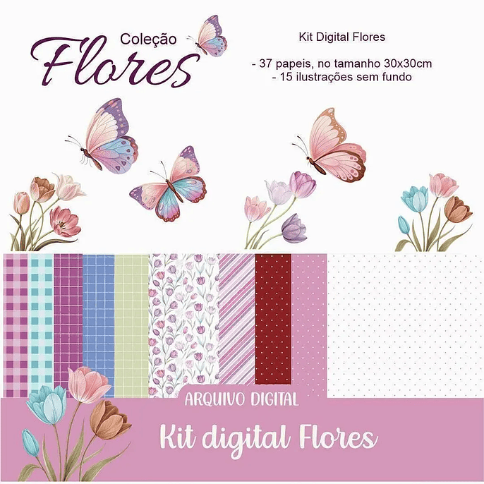 Arquivo Combo Completo Coleção Flores  6