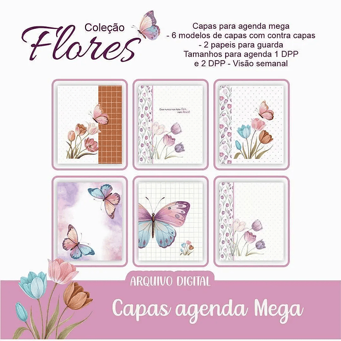 Arquivo Combo Completo Coleção Flores  7