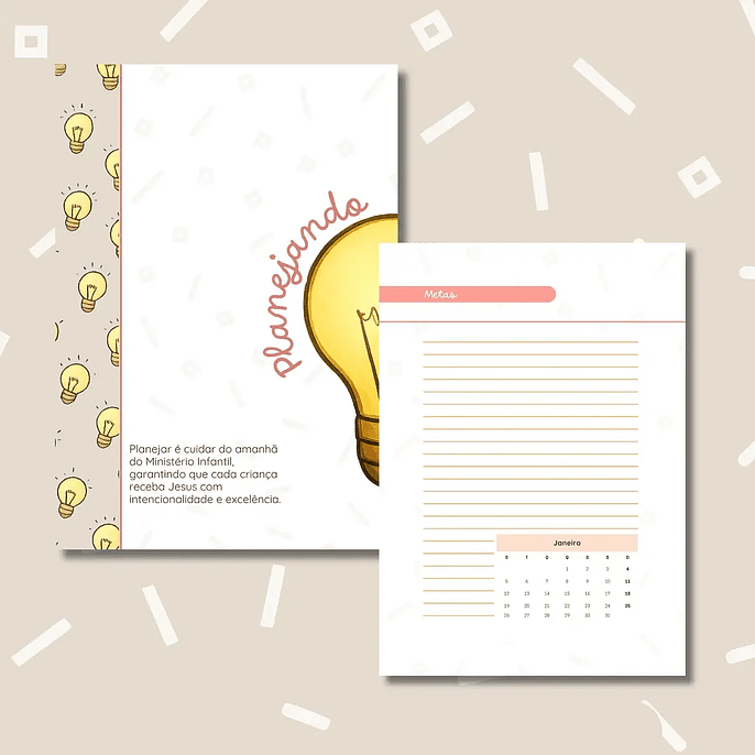 Arquivo Planner 2026 Chamada para Iluminar 6