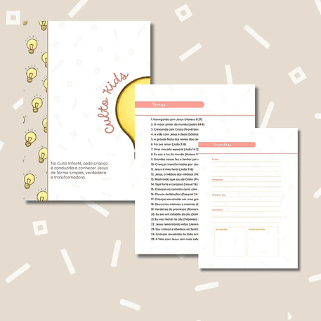 Arquivo Planner 2026 Chamada para Iluminar 12