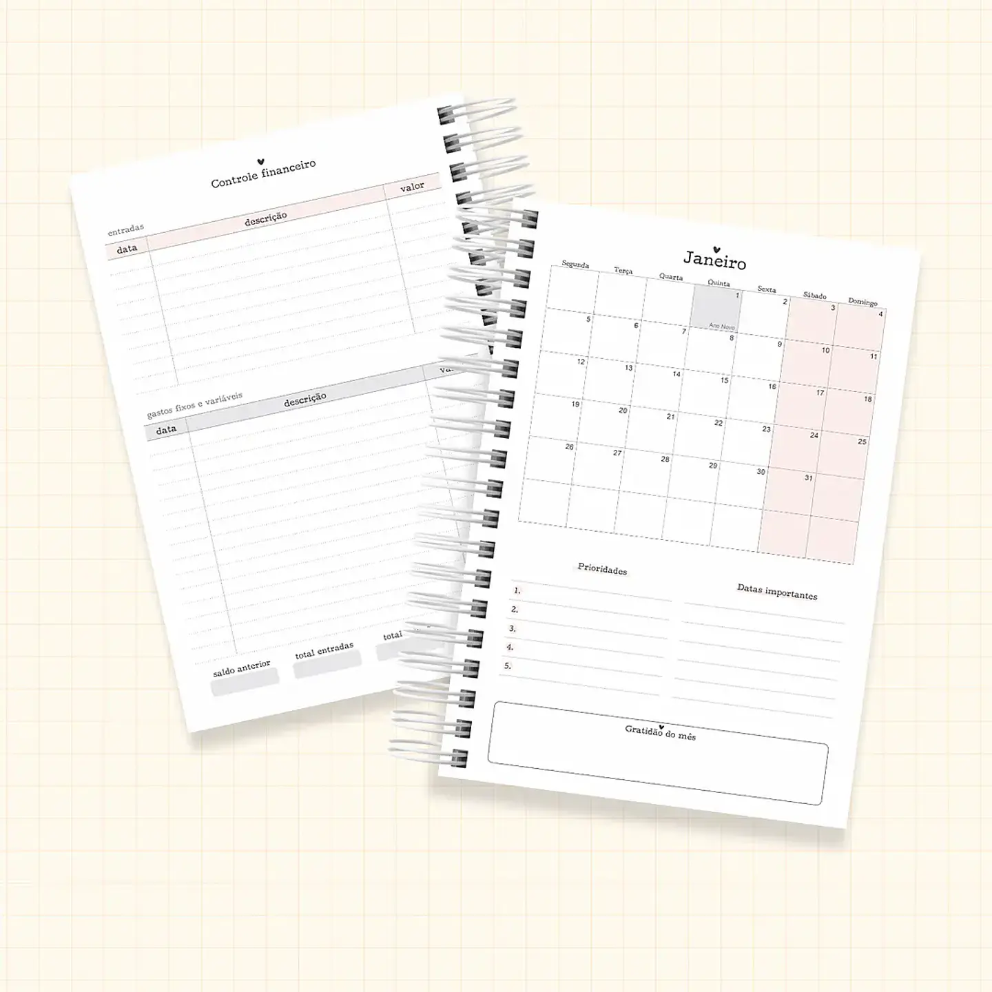 Arquivo Combo Agendas 2026 2