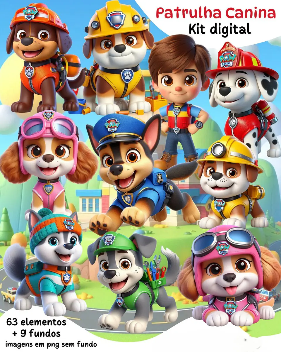 Kit Digital Patrulha Canina 1