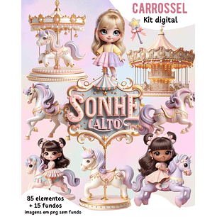 Kit Digital Carrossel Sonhe Alto
