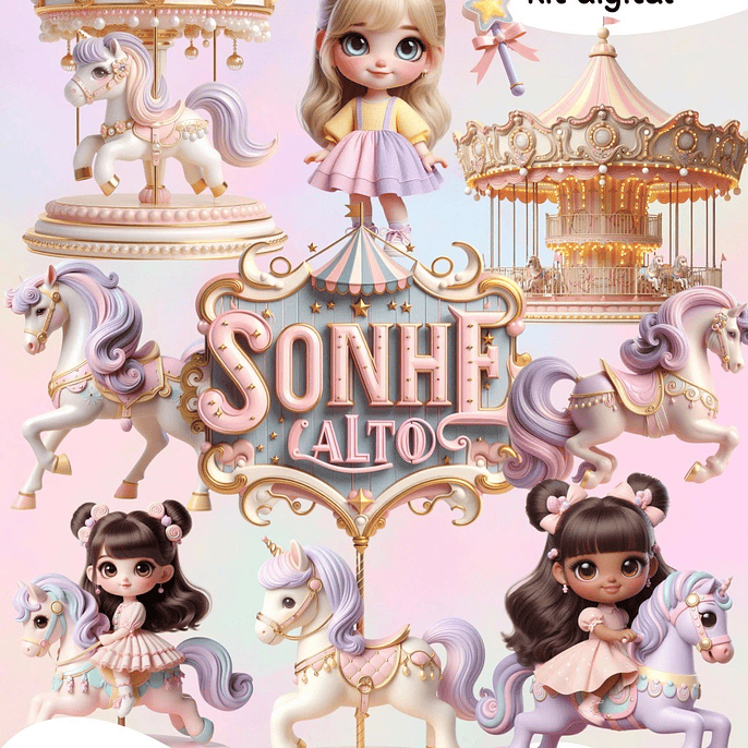 Kit Digital Carrossel Sonhe Alto 1
