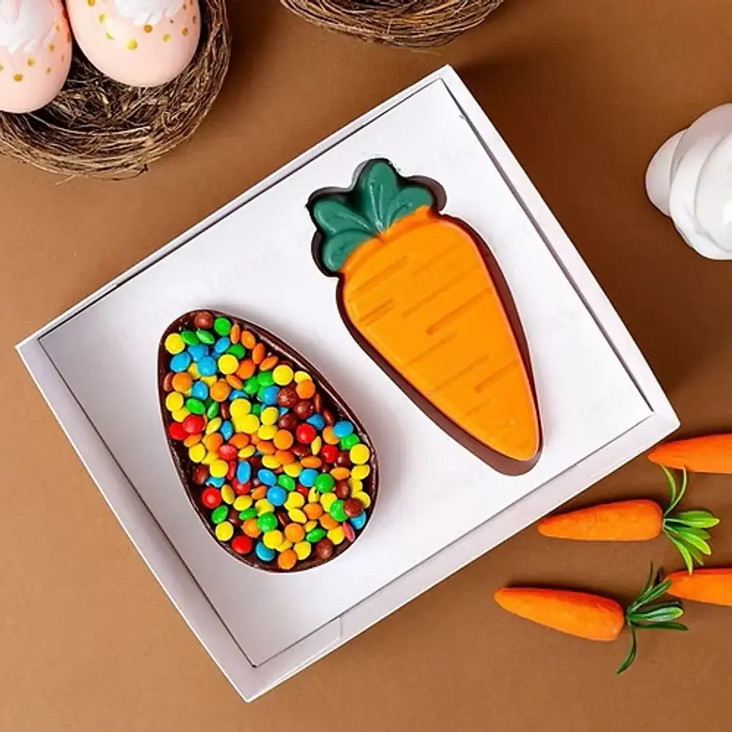 Arquivo páscoa caixa ovo 100g + cenoura 1