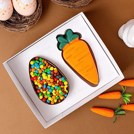 Arquivo páscoa caixa ovo 100g + cenoura 1