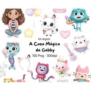 Kit Digital A Casa Mágica da Gabby
