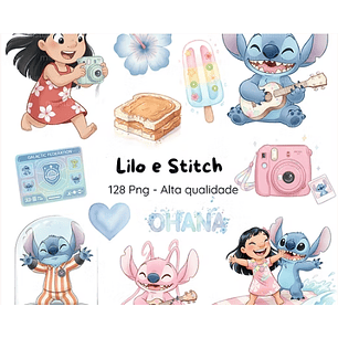 Kit Digital Lilo & Stitch
