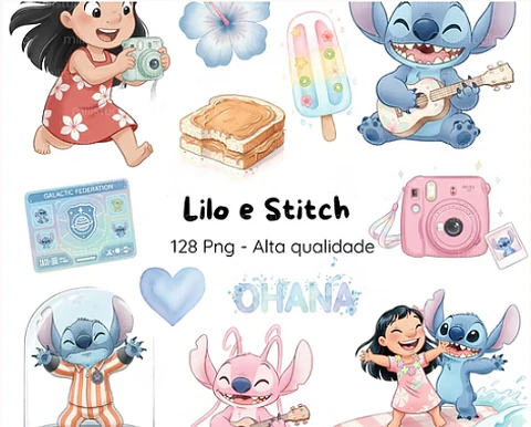 Kit Digital Lilo & Stitch