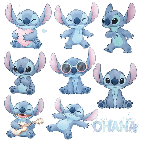 Kit Digital Lilo & Stitch 3
