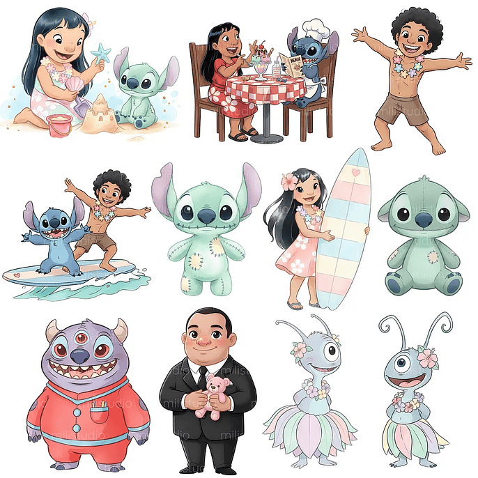 Kit Digital Lilo & Stitch 5