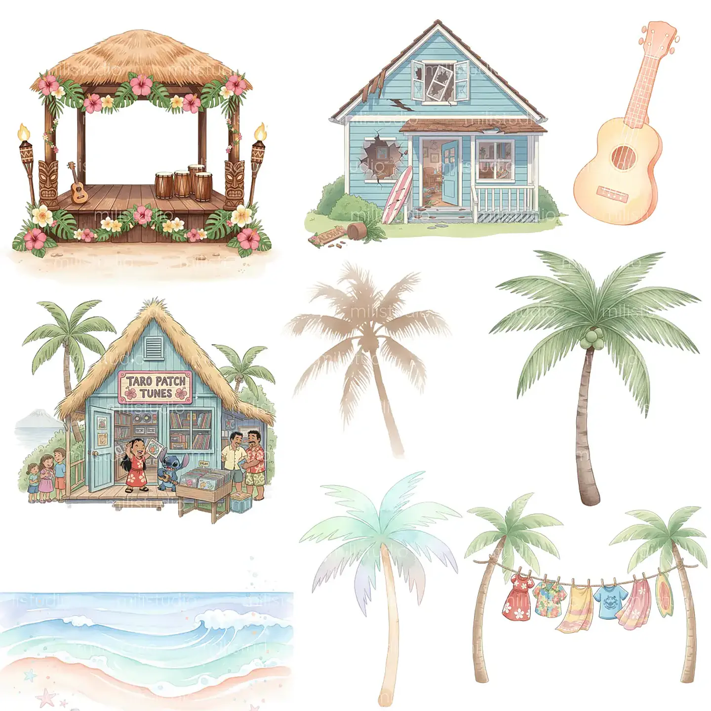 Kit Digital Lilo & Stitch 6