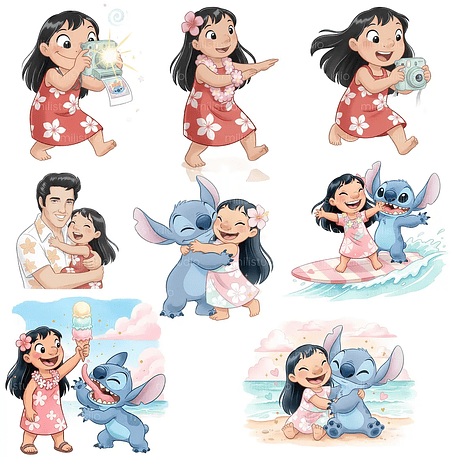 Kit Digital Lilo & Stitch 8