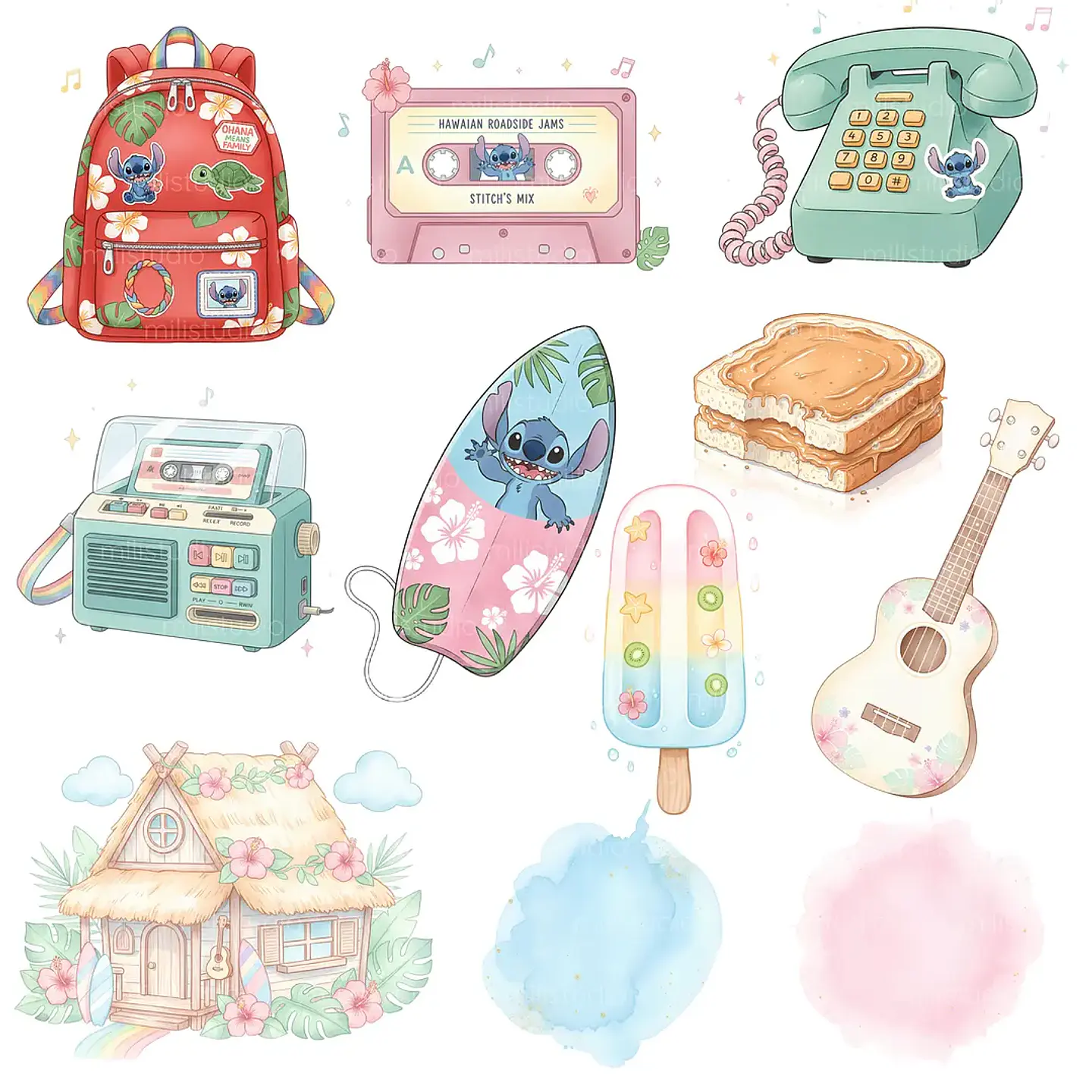 Kit Digital Lilo & Stitch 12