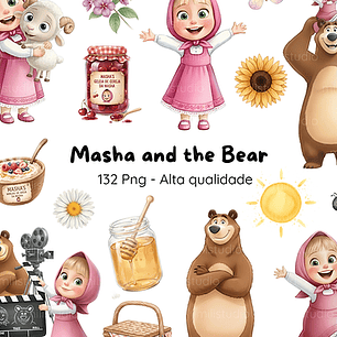 Kit Digital Masha e o Urso