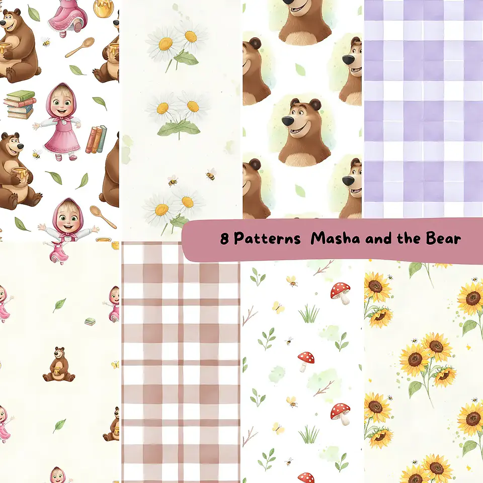Kit Digital Masha e o Urso 3