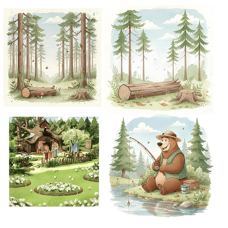 Kit Digital Masha e o Urso 12