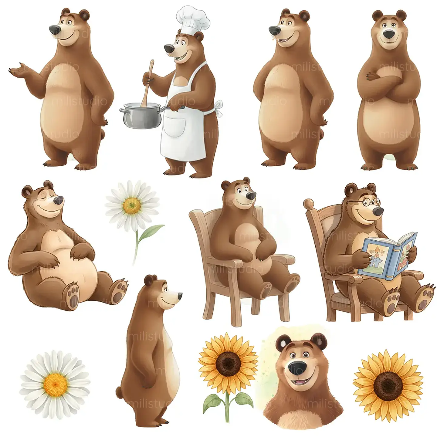 Kit Digital Masha e o Urso 13
