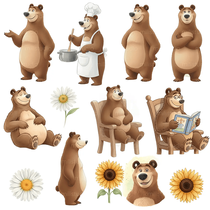 Kit Digital Masha e o Urso 13