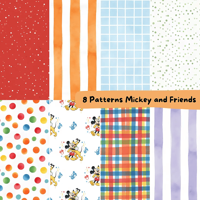 Kit Digital Mickey e Amigos 4