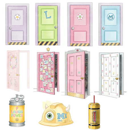 Kit Digital Monstros S.A Aquarela 13