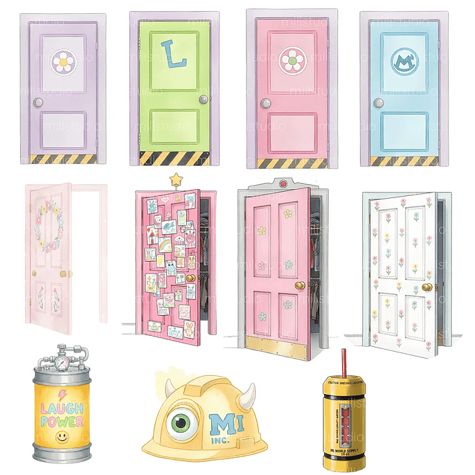 Kit Digital Monstros S.A Aquarela 13